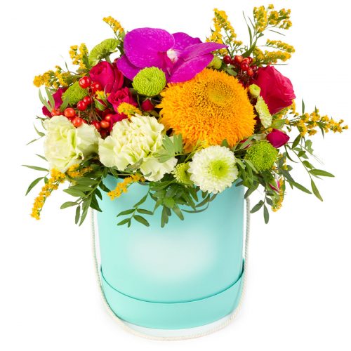 Цветы в коробке «Талисман»