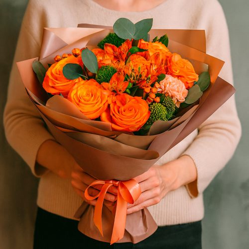 Авторский букет «Солнечная палитра»