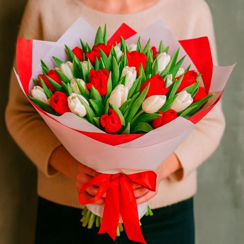 Букет цветов «Тюльпанное очарование»