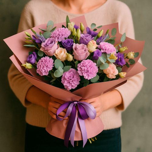 Красивый букет «Фиолетовая мечта»